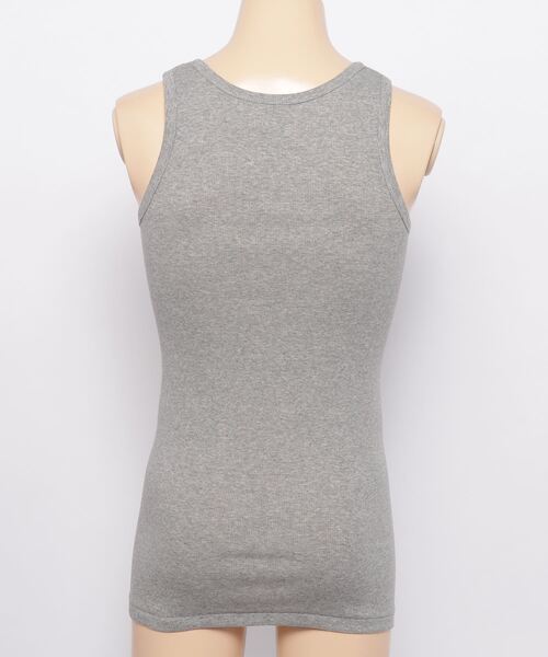 Healthknit(ヘルスニット)の「【 Healthknit / ヘルスニット 】 # リブ タンクトップ インナー USコットン SHP 53001(タンクトップ・メンズ・オフホワイト/グレー/ブラック・M/L)」の4枚目の写真