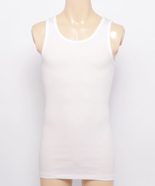 Healthknit(ヘルスニット)の「【 Healthknit / ヘルスニット 】 # リブ タンクトップ インナー USコットン SHP 53001(タンクトップ・メンズ・オフホワイト/グレー/ブラック・M/L)」の11枚目の写真