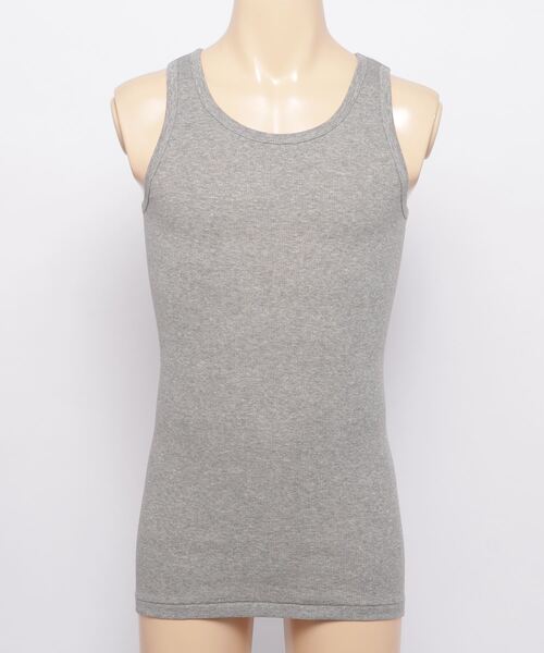 Healthknit(ヘルスニット)の「【 Healthknit / ヘルスニット 】 # リブ タンクトップ インナー USコットン SHP 53001(タンクトップ・メンズ・オフホワイト/グレー/ブラック・M/L)」の12枚目の写真