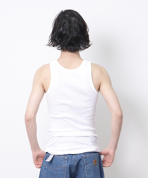 Healthknit(ヘルスニット)の「【 Healthknit / ヘルスニット 】 # リブ タンクトップ インナー USコットン SHP 53001(タンクトップ・メンズ・オフホワイト/グレー/ブラック・M/L)」の10枚目の写真