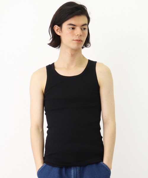 Healthknit(ヘルスニット)の「【 Healthknit / ヘルスニット 】 # リブ タンクトップ インナー USコットン SHP 53001(タンクトップ・メンズ・オフホワイト/グレー/ブラック・M/L)」の18枚目の写真