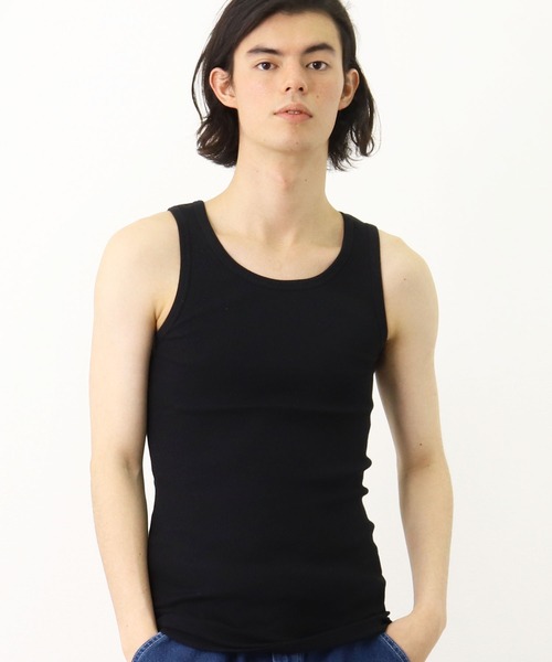 Healthknit(ヘルスニット)の「【 Healthknit / ヘルスニット 】 # リブ タンクトップ インナー USコットン SHP 53001(タンクトップ・メンズ・オフホワイト/グレー/ブラック・M/L)」の14枚目の写真
