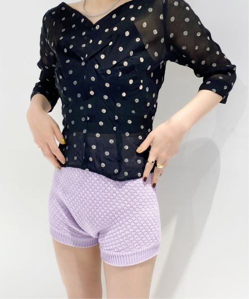 Charles Chaton（シャルルシャトン）の「classic bloomers（その他パンツ・レディース・ブラック/パープル・FREE）」の2枚目の写真