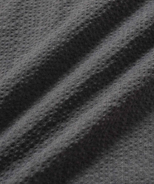 ADAM ET ROPE'(アダムエロペ)の「ドライストレッチ オーバーサイズ サッカーオープンカラーシャツ(シャツ/ブラウス・メンズ・チャコールグレー/グレー/ネイビー・L/M)」の11枚目の写真