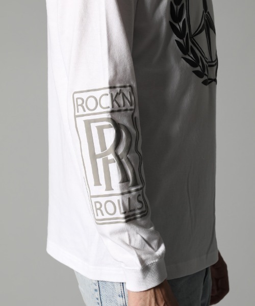 STUD MUFFIN（スタッドマフィン）の「mlt3394-5.6ozコットン天竺 FOREIGNフォームプリント LSTシャツ（Tシャツ/カットソー・メンズ・ブラック/ホワイト・3/2/4）」の11枚目の写真