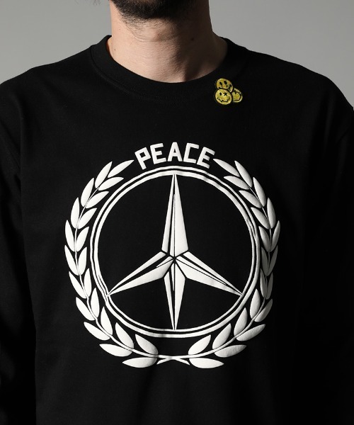 STUD MUFFIN（スタッドマフィン）の「mlt3394-5.6ozコットン天竺 FOREIGNフォームプリント LSTシャツ（Tシャツ/カットソー・メンズ・ブラック/ホワイト・3/2/4）」の18枚目の写真