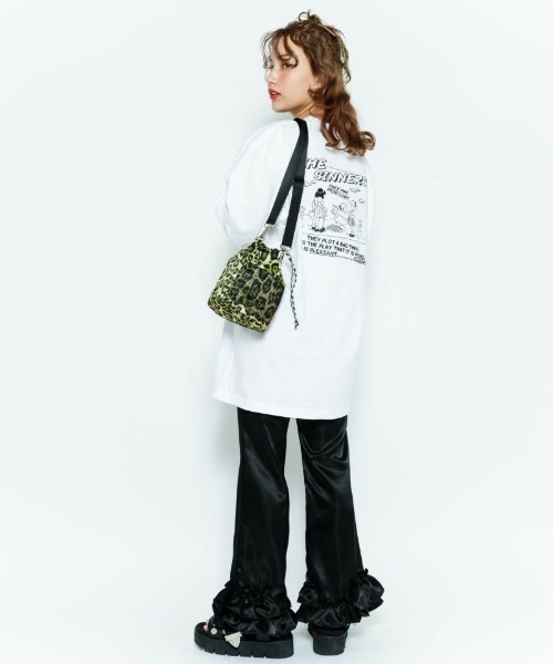 Candy Stripper（キャンディストリッパー）の「SUPERB CANDY DRAWSTRING バッグ（ショルダーバッグ・レディース・ブラック/レオパード・FREE）」の3枚目の写真