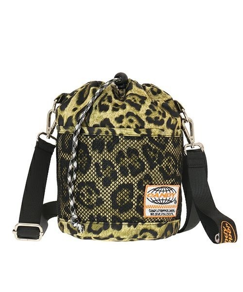 Candy Stripper（キャンディストリッパー）の「SUPERB CANDY DRAWSTRING バッグ（ショルダーバッグ・レディース・ブラック/レオパード・FREE）」の4枚目の写真