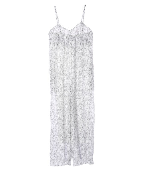 DURAS（デュラス）の「ドット柄オールインワン（つなぎ/オールインワン・レディース・ブラック/ホワイト・FREE）」の3枚目の写真