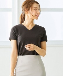 Vネック半袖Tシャツ