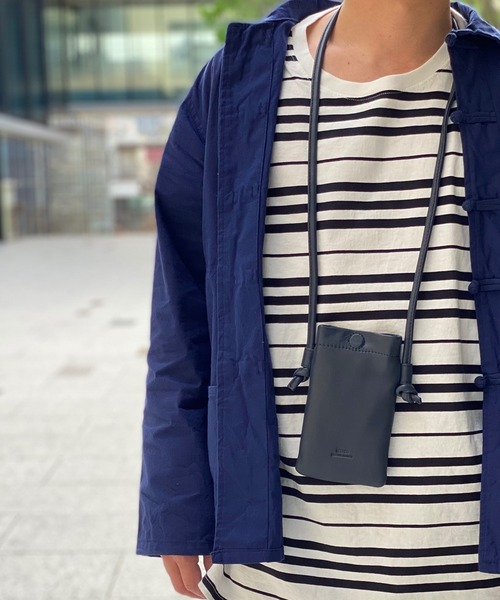 SEEKER（シーカー）の「【FIT】WATERPROOFレザー ネックポーチ SKB-021FT6（ショルダーバッグ・メンズ・ブラック/ネイビー/グレイッシュベージュ・FREE）」の16枚目の写真