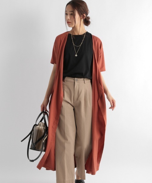 Andemiu（アンデミュウ）の「カシュクールフウワンピース951705（ワンピース・レディース・ライトブルー/ブラウン/サンドグレー・FREE）」の4枚目の写真