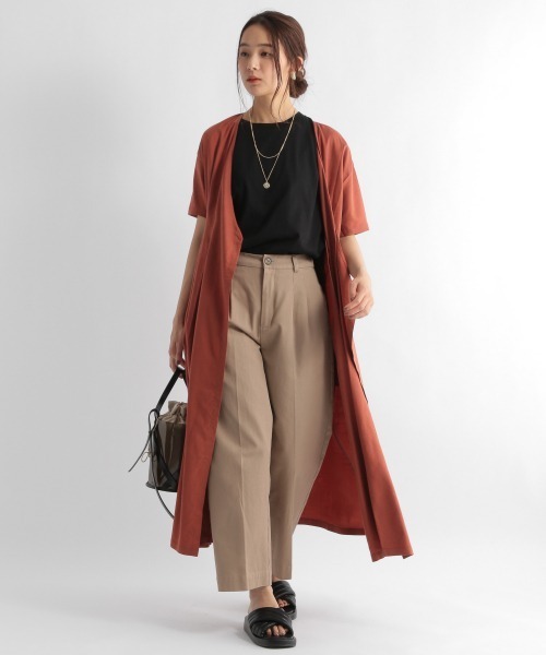 Andemiu（アンデミュウ）の「カシュクールフウワンピース951705（ワンピース・レディース・ライトブルー/ブラウン/サンドグレー・FREE）」の6枚目の写真