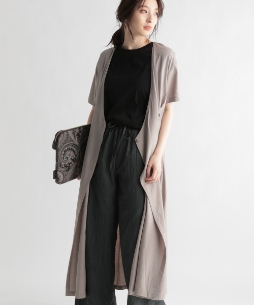 Andemiu（アンデミュウ）の「カシュクールフウワンピース951705（ワンピース・レディース・ライトブルー/ブラウン/サンドグレー・FREE）」の11枚目の写真