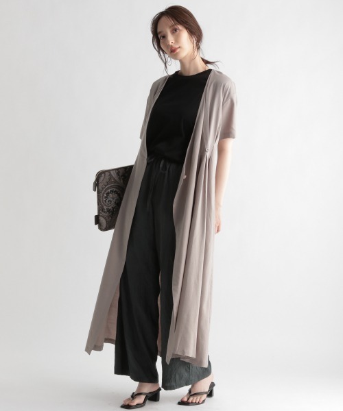 Andemiu（アンデミュウ）の「カシュクールフウワンピース951705（ワンピース・レディース・ライトブルー/ブラウン/サンドグレー・FREE）」の12枚目の写真