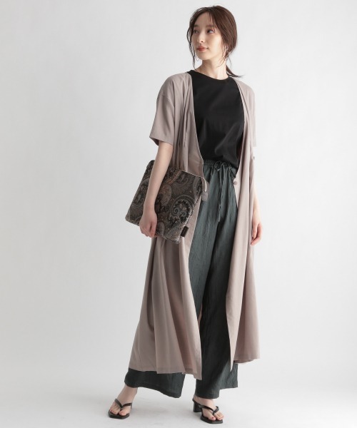 Andemiu（アンデミュウ）の「カシュクールフウワンピース951705（ワンピース・レディース・ライトブルー/ブラウン/サンドグレー・FREE）」の13枚目の写真