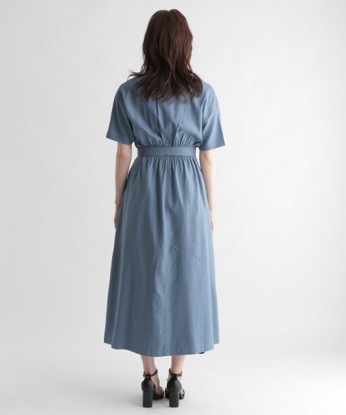 Andemiu（アンデミュウ）の「カシュクールフウワンピース951705（ワンピース・レディース・ライトブルー/ブラウン/サンドグレー・FREE）」の16枚目の写真