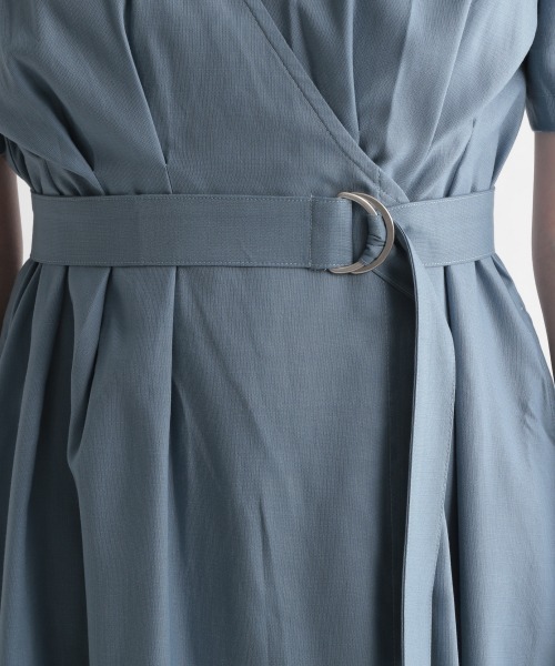 Andemiu（アンデミュウ）の「カシュクールフウワンピース951705（ワンピース・レディース・ライトブルー/ブラウン/サンドグレー・FREE）」の20枚目の写真