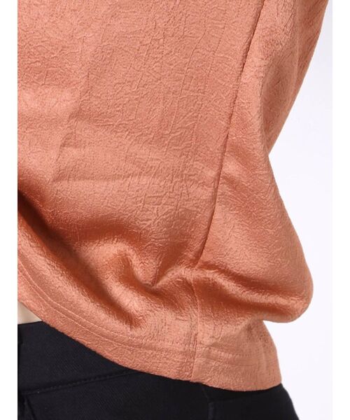 EMODA（エモダ）の「フロントギャザートップ（Tシャツ/カットソー・レディース・オレンジ/ブラック/ホワイト/ブルー・FREE）」の20枚目の写真