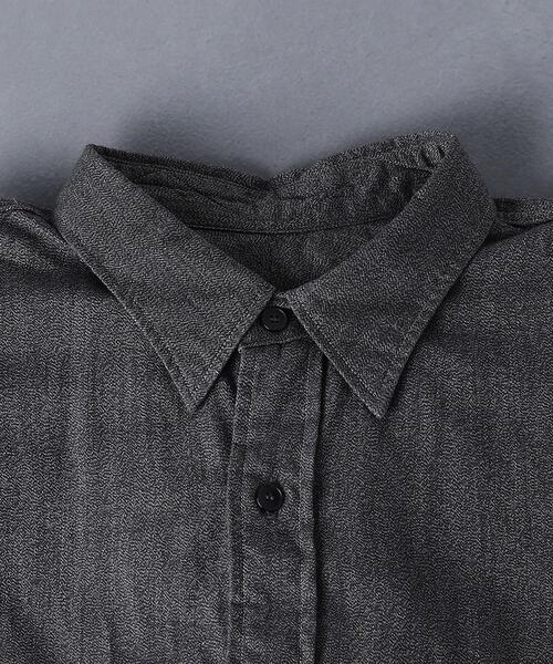 COMOLI（コモリ）の「＜COMOLI（コモリ）＞ YORIMOKU SHT ■■■（シャツ/ブラウス・メンズ・ダークグレー・3）」の2枚目の写真