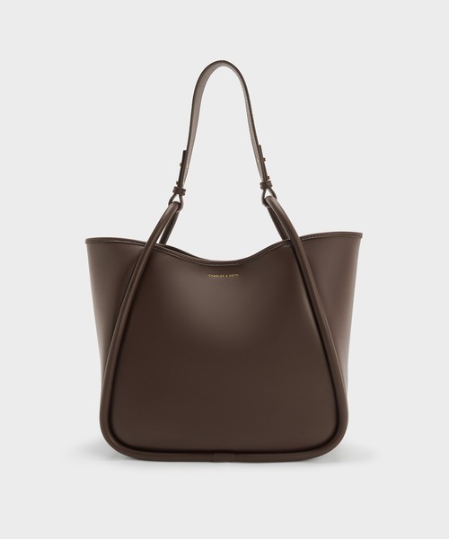 最安値✨完売✨チャールズアンドキース　パネルトートバッグ　ブラック✨ Kerry ミニケリー トートバッグ - ブラック | CHARLES & KEITH
