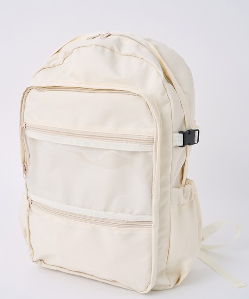 one after another NICE CLAUP（ワンアフターアナザーナイスクラップ）の「PVCリュック（バックパック/リュック・レディース・ブラック/ベージュ/アイボリー・ONE SIZE）」の18枚目の写真