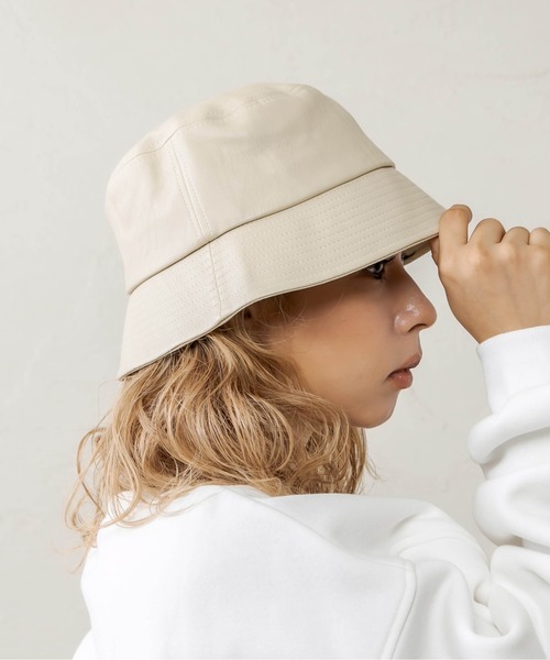 RASVOA(ラスボア)の「フェイクレザーダウンブリムバケハ(ハット・レディース・ブラック/アイボリー・FREE)」の19枚目の写真