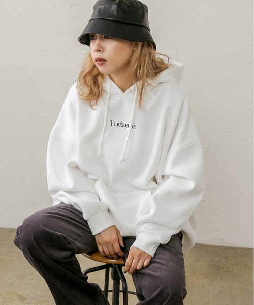 RASVOA(ラスボア)の「フェイクレザーダウンブリムバケハ(ハット・レディース・ブラック/アイボリー・FREE)」の13枚目の写真