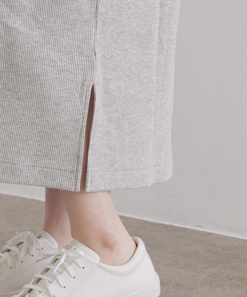 HANES（ヘインズ）の「【Hanes for SALON】THERMAL ONEPIECE（ワンピース・レディース・ブラック/ホワイト/グレー・FREE）」の4枚目の写真