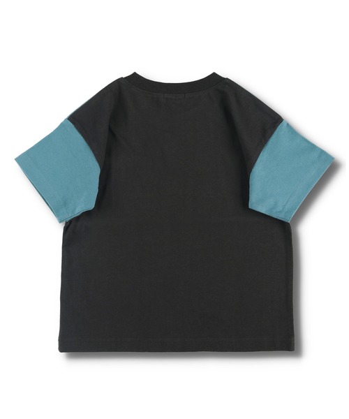 BRANSHES（ブランシェス）の「【プチプラ】吸水速乾 2トーンカラーポケット半袖Tシャツ（Tシャツ/カットソー・キッズ・ブルーグレー/アイボリー・90cm/110cm/130cm/150cm/120cm/140cm/100cm）」の10枚目の写真