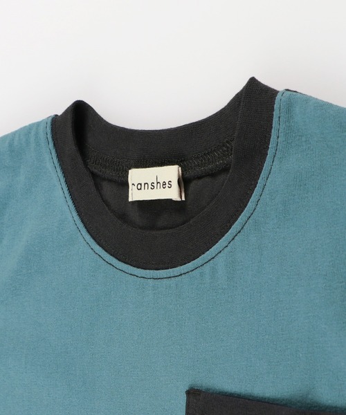 BRANSHES（ブランシェス）の「【プチプラ】吸水速乾 2トーンカラーポケット半袖Tシャツ（Tシャツ/カットソー・キッズ・ブルーグレー/アイボリー・90cm/110cm/130cm/150cm/120cm/140cm/100cm）」の11枚目の写真
