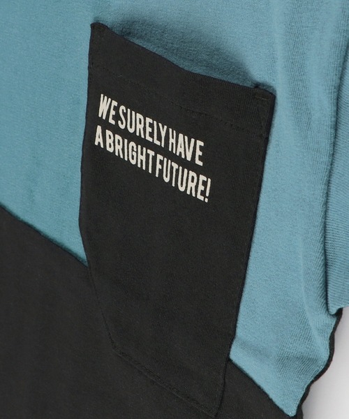 BRANSHES（ブランシェス）の「【プチプラ】吸水速乾 2トーンカラーポケット半袖Tシャツ（Tシャツ/カットソー・キッズ・ブルーグレー/アイボリー・90cm/110cm/130cm/150cm/120cm/140cm/100cm）」の13枚目の写真