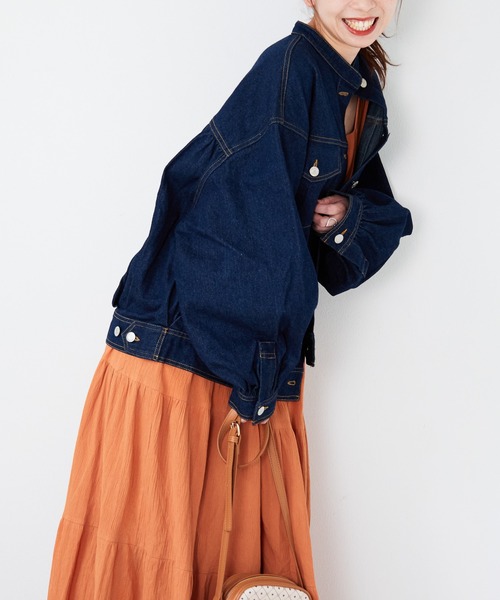 Heather（ヘザー）の「バンドカラーユルブルゾン　216942（ブルゾン・レディース・チャコールグレー/インディゴブルー・FREE）」の18枚目の写真