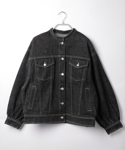 Heather（ヘザー）の「バンドカラーユルブルゾン　216942（ブルゾン・レディース・チャコールグレー/インディゴブルー・FREE）」の21枚目の写真