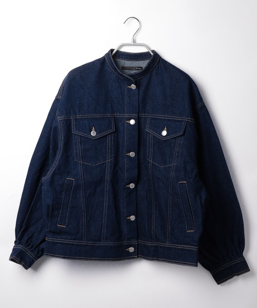 Heather（ヘザー）の「バンドカラーユルブルゾン　216942（ブルゾン・レディース・チャコールグレー/インディゴブルー・FREE）」の22枚目の写真