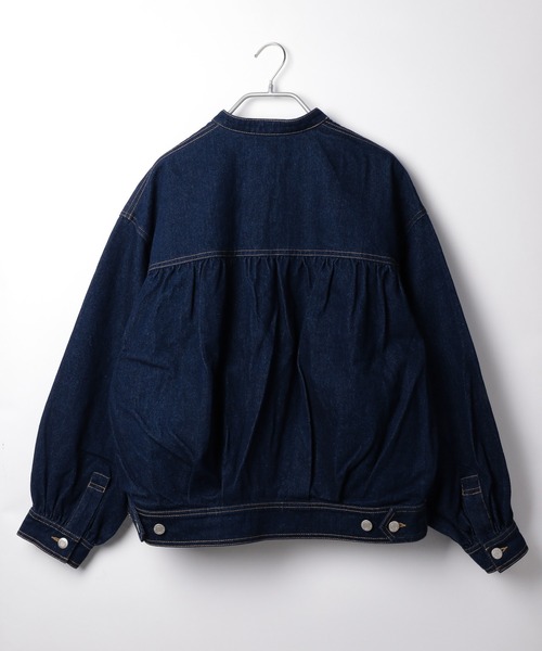 Heather（ヘザー）の「バンドカラーユルブルゾン　216942（ブルゾン・レディース・チャコールグレー/インディゴブルー・FREE）」の6枚目の写真