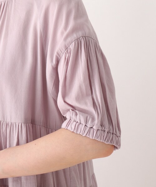 DRESKIP（ドレスキップ）の「◆2WAYティアードチュニックブラウス（シャツ/ブラウス・レディース・ホワイト系/パープル/ブラック・02/04/03）」の13枚目の写真