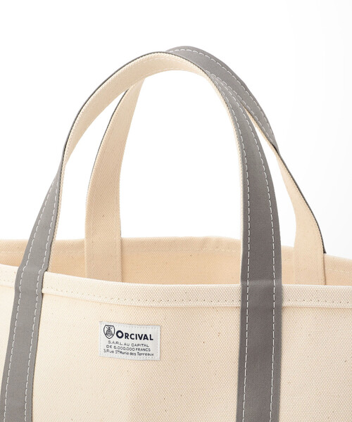 ORCIVAL（オーシバル）の「【ORCIVAL】キャンバストートバッグ 中（トートバッグ・レディース・ブラック/アイボリー/ブラック系その他/グレー系その他・-）」の8枚目の写真