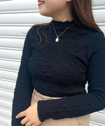 prose verse | シュリンク加工ハイネックプルオーバー(Tシャツ/カットソー)