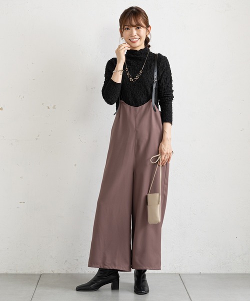 prose verse（プロズヴェール）の「シュリンク加工ハイネックプルオーバー（Tシャツ/カットソー・レディース・アイボリー/ブラック/カーキ・MEDIUM/LARGE）」の5枚目の写真