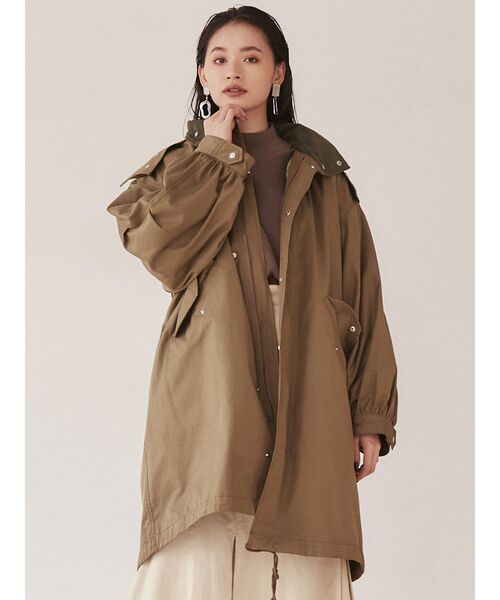 MURUA(ムルーア)の「モダンボトルネックニット(ニット/セーター・レディース・ブラック/ベージュ/ブルー/アイボリー/モカ・FREE)」の17枚目の写真