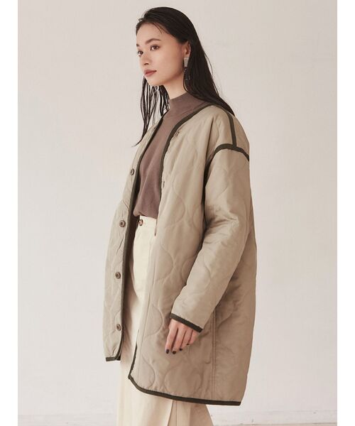 MURUA(ムルーア)の「モダンボトルネックニット(ニット/セーター・レディース・ブラック/ベージュ/ブルー/アイボリー/モカ・FREE)」の12枚目の写真