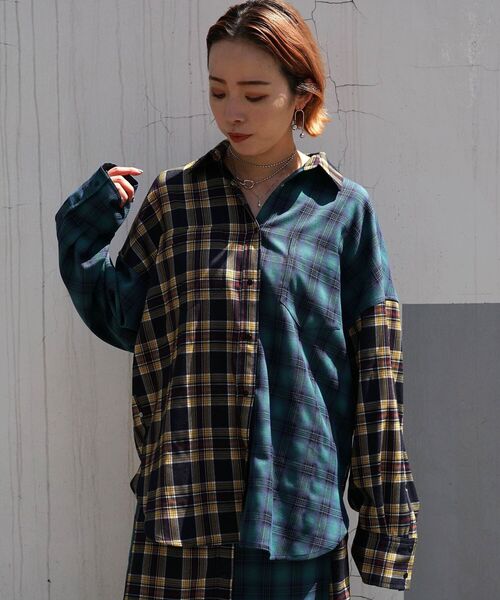 AULA AILA（アウラアイラ）の「AULA AILA（アウラ アイラ）別注3WAYチェックシャツドレス（ワンピース・レディース・その他・0）」の3枚目の写真