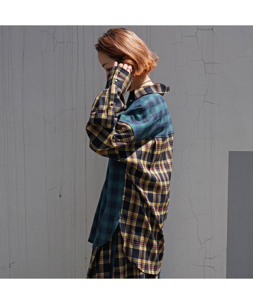 AULA AILA（アウラアイラ）の「AULA AILA（アウラ アイラ）別注3WAYチェックシャツドレス（ワンピース・レディース・その他・0）」の7枚目の写真