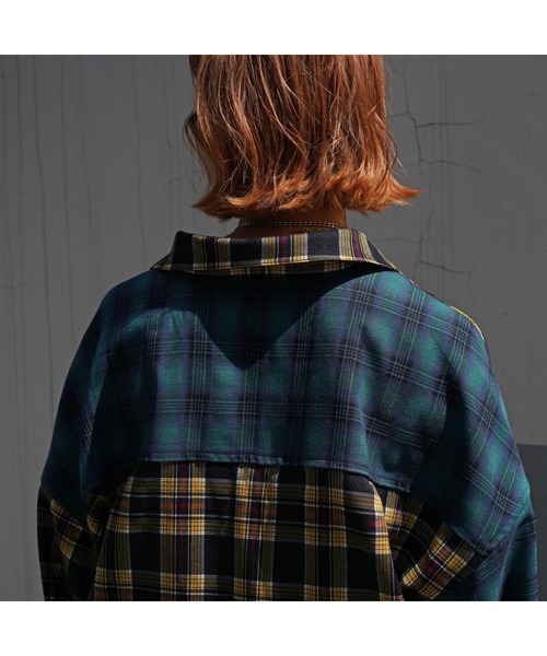 AULA AILA（アウラアイラ）の「AULA AILA（アウラ アイラ）別注3WAYチェックシャツドレス（ワンピース・レディース・その他・0）」の5枚目の写真