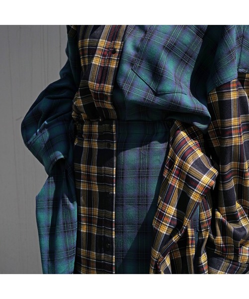 AULA AILA（アウラアイラ）の「AULA AILA（アウラ アイラ）別注3WAYチェックシャツドレス（ワンピース・レディース・その他・0）」の10枚目の写真