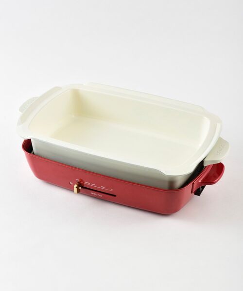 ブルーノ ホットプレート グランデサイズ レッド &グランデサイズ用深