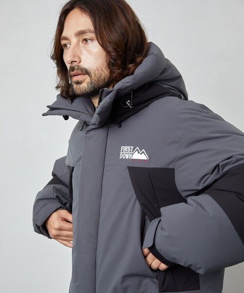 FIRST DOWN（ファーストダウン）の「FIRST DOWN/ファーストダウン 別注パネルショートダウン（ダウンジャケット/コート・メンズ・ブラック/ベージュ/グレー/モスグリーン・SMALL/MEDIUM/LARGE/X-LARGE）」の19枚目の写真