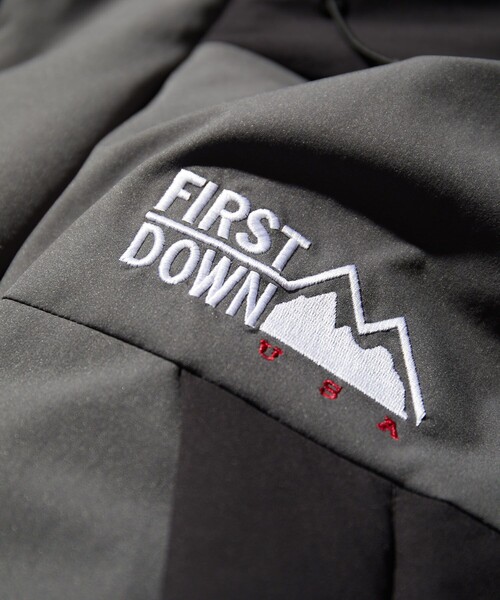 FIRST DOWN（ファーストダウン）の「FIRST DOWN/ファーストダウン 別注パネルショートダウン（ダウンジャケット/コート・メンズ・ブラック/ベージュ/グレー/モスグリーン・SMALL/MEDIUM/LARGE/X-LARGE）」の21枚目の写真