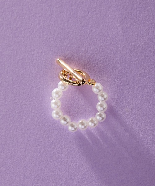 ear PAPILLONNER（イアパピヨネ）の「マンテル小粒パールリング（リング・レディース・ホワイト・FREE）」の7枚目の写真